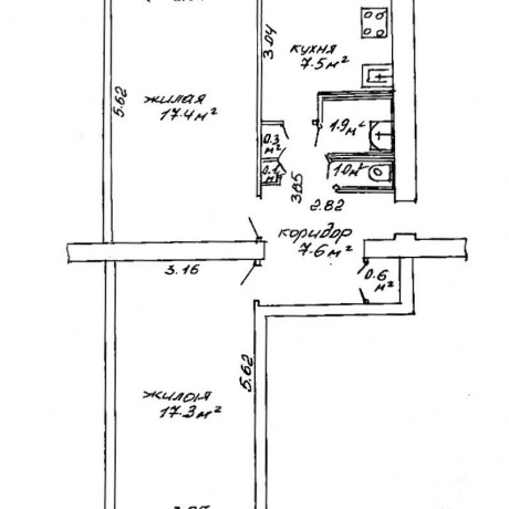 Фотография 2-комнатная квартира по адресу Козыревская ул., д. 21 к. 3 - фото 18