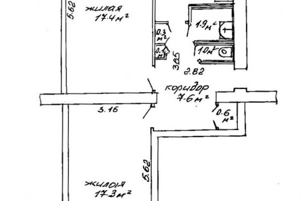 2-комнатная квартира по адресу Козыревская ул., д. 21 к. 3 - фото 18