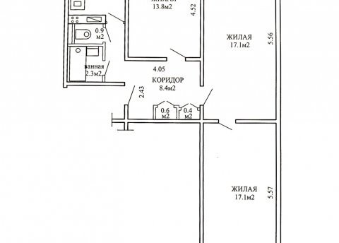 3-комнатная квартира по адресу Ангарская ул., д. 86 - фото 15