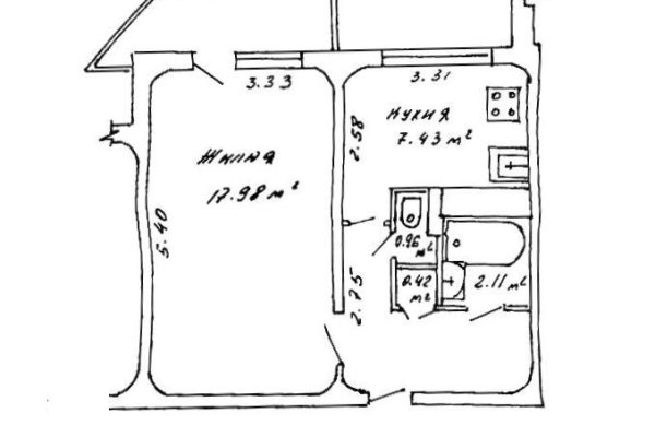 1-комнатная квартира по адресу Ротмистрова ул., д. 6 - фото 9