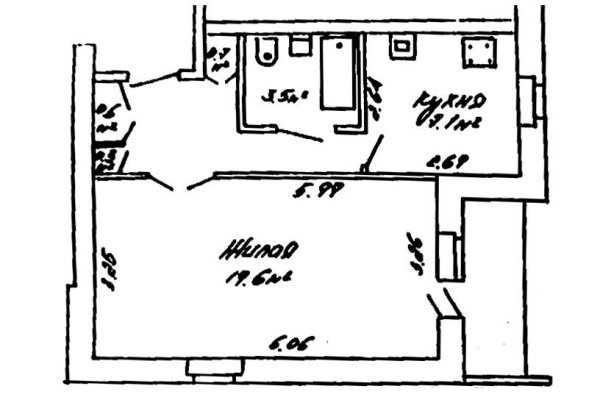 1-комнатная квартира по адресу Барамзиной ул., д. 9 - фото 20