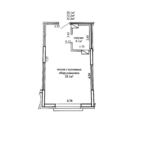 Фотография 1-комнатная квартира по адресу Савицкого ул., д. 23 - фото 13