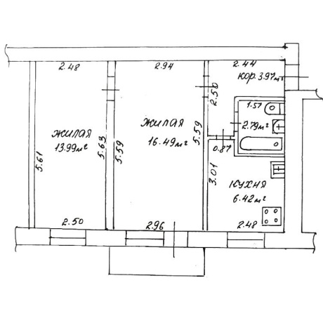 Фотография 2-комнатная квартира по адресу Карвата ул., д. 64 - фото 15