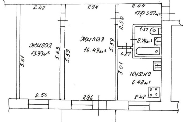2-комнатная квартира по адресу Карвата ул., д. 64 - фото 15
