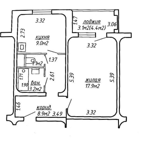 Фотография 1-комнатная квартира по адресу Чичурина ул., д. 18 - фото 13