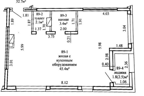 3-комнатная квартира по адресу Жореса Алфёрова ул., д. 8 - фото 5