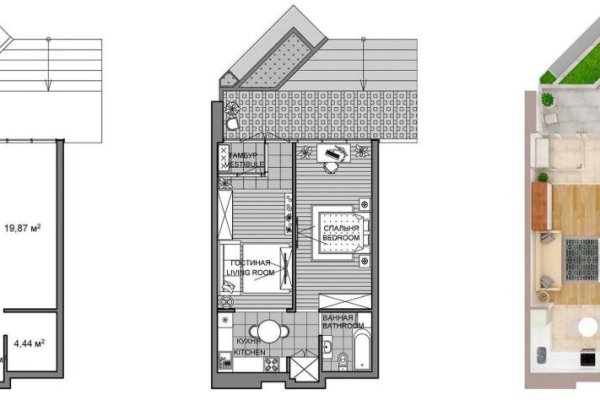 2-комнатная квартира по адресу Лейтенанта Кижеватова ул., д. 1 - фото 2