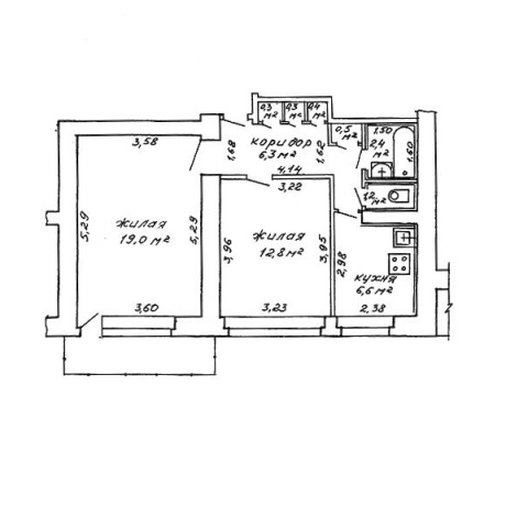 Фотография 2-комнатная квартира по адресу Захарова ул., д. 72 - фото 9