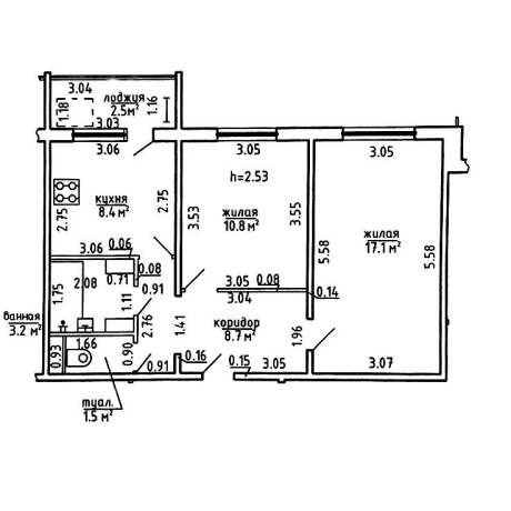 Фотография 2-комнатная квартира по адресу Троицкая ул., д. 29 к. а - фото 17