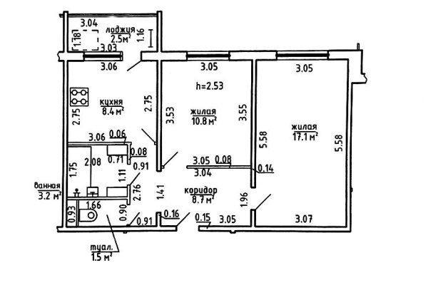 2-комнатная квартира по адресу Троицкая ул., д. 29 к. а - фото 17