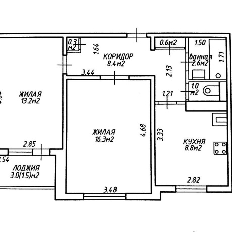 Фотография 2-комнатная квартира по адресу Плеханова ул., д. 32 к. 2 - фото 20
