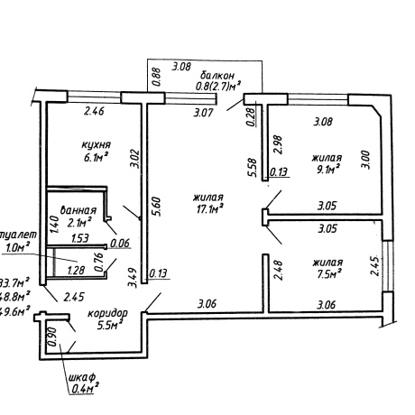 Фотография 3-комнатная квартира по адресу Уборевича ул., д. 136 - фото 14