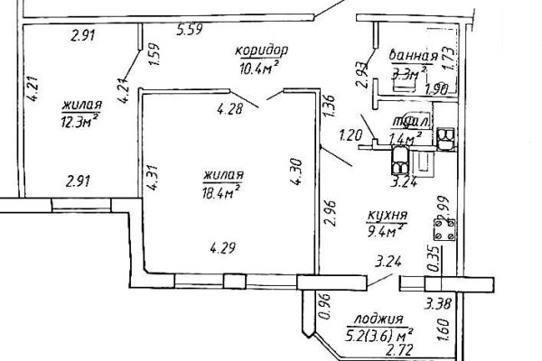 2-комнатная квартира по адресу Чичурина ул., д. 20 - фото 18
