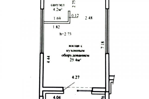 1-комнатная квартира по адресу Жореса Алфёрова ул., д. 11 - фото 12