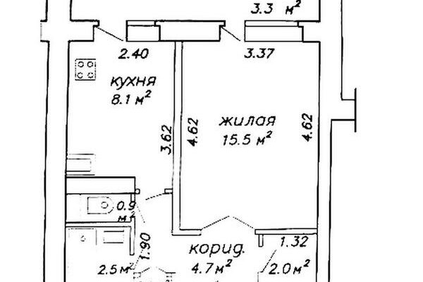 1-комнатная квартира по адресу Горецкого ул., д. 27 - фото 17