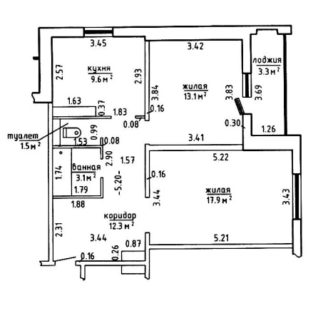 Фотография 2-комнатная квартира по адресу Зеленая ул., д. 1 к. 3 - фото 7