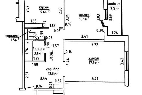 2-комнатная квартира по адресу Зеленая ул., д. 1 к. 3 - фото 7