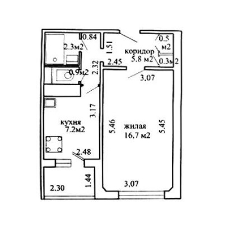 Фотография 1-комнатная квартира по адресу Белецкого ул., д. 14 к. 2 - фото 7