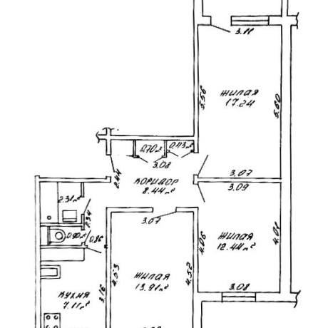 Фотография 3-комнатная квартира по адресу Орловская ул., д. 86 к. 1 - фото 4