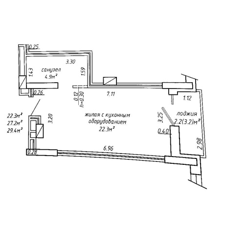Фотография 2-комнатная квартира по адресу Белградская ул., д. 6 - фото 17