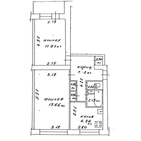 Фотография 2-комнатная квартира по адресу Рокоссовского просп., д. 144 - фото 6