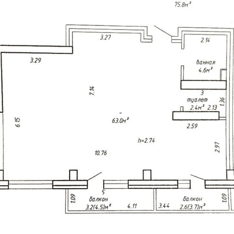 Фотография 3-комнатная квартира по адресу Кутузова ул., д. 1 - фото 5