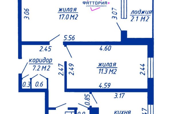 2-комнатная квартира по адресу Лещинского ул., д. 7 - фото 13