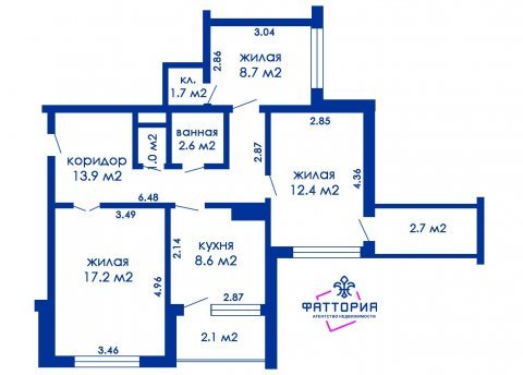 3-комнатная квартира по адресу Тимошенко ул., д. 28 - фото 9