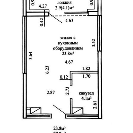 Фотография 1-комнатная квартира по адресу Жореса Алфёрова ул., д. 8 - фото 2