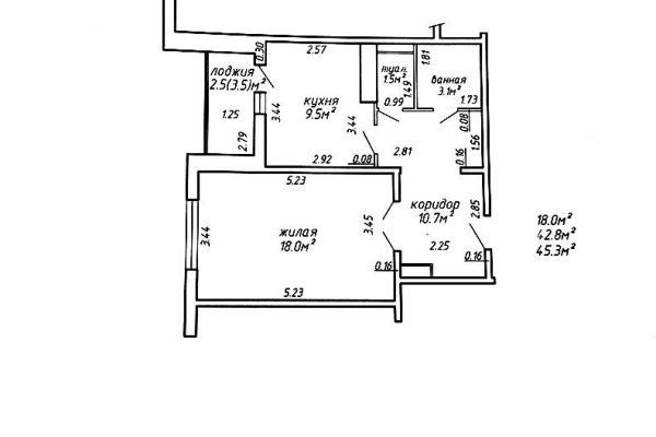 1-комнатная квартира по адресу Лидская ул., д. 2 - фото 10