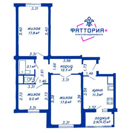 Фотография 3-комнатная квартира по адресу Скрипникова ул., д. 29 - фото 2