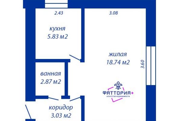 1-комнатная квартира по адресу Орловская ул., д. 11 - фото 14
