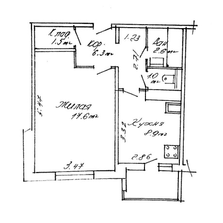 Фотография 1-комнатная квартира по адресу Шаранговича ул., д. 37 - фото 18