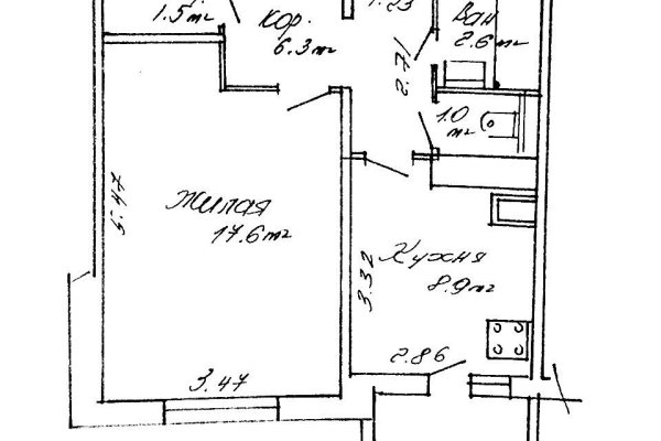 1-комнатная квартира по адресу Шаранговича ул., д. 37 - фото 18