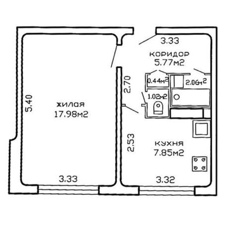 Фотография 1-комнатная квартира по адресу Брестская ул., д. 72 - фото 20