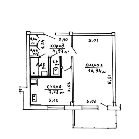 Фотография 1-комнатная квартира по адресу Одоевского ул., д. 32 - фото 17