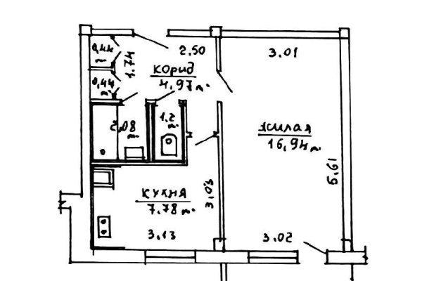1-комнатная квартира по адресу Одоевского ул., д. 32 - фото 17