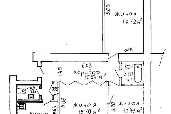 3-комнатная квартира по адресу Белинского ул., д. 9 - фото 14