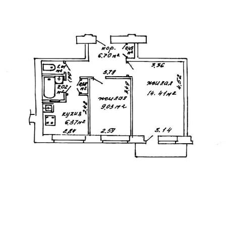 Фотография 2-комнатная квартира по адресу Ташкентская ул., д. 26 - фото 2