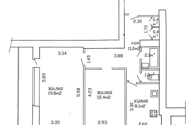2-комнатная квартира по адресу Логойский тракт, д. 29 - фото 2