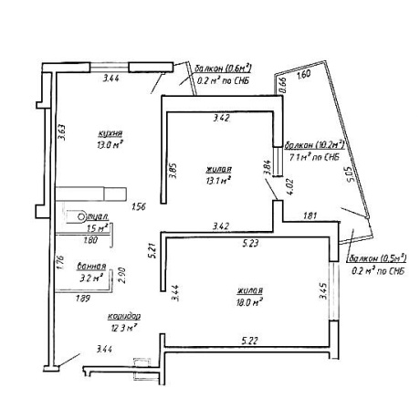 Фотография 2-комнатная квартира по адресу Разинская ул., д. 62 - фото 10