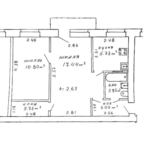 Фотография 2-комнатная квартира по адресу Чкалова ул., д. 17 - фото 4
