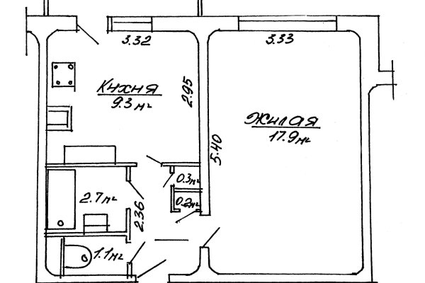 1-комнатная квартира по адресу Вышелесского пер., д. 17 - фото 19