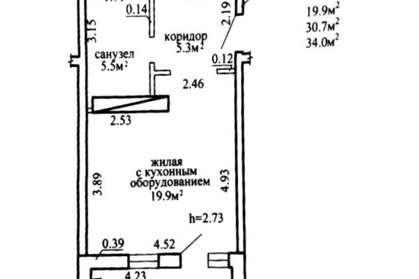 1-комнатная квартира по адресу Николая Камова ул., д. 11 - фото 2