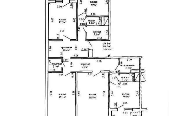 4-комнатная квартира по адресу Оловникова ул., д. 14 - фото 2