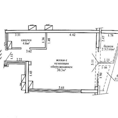 Фотография 1-комнатная квартира по адресу Игоря Лученка ул., д. 15 - фото 17