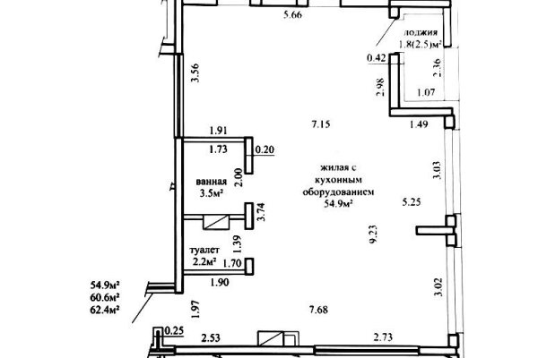 4-комнатная квартира по адресу Жореса Алфёрова ул., д. 8 - фото 4