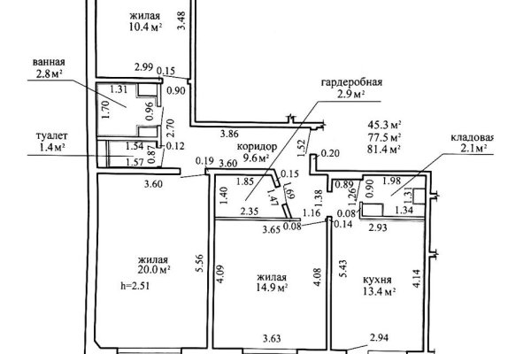 3-комнатная квартира по адресу Троицкая ул., д. 29 к. А - фото 20
