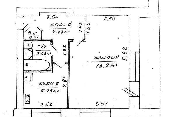 1-комнатная квартира по адресу Минская ул., д. 1 - фото 6