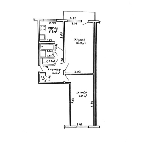 Фотография 2-комнатная квартира по адресу Ландера ул., д. 28 - фото 7